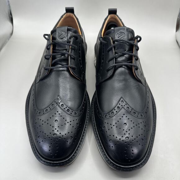 Ecco ST.1 Hybrid Wingtip Shoes Mens Size 12-12.5 Black Brogue Phorene EU 46 - Picture 4 of 10